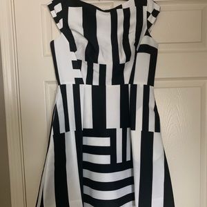 Kate Spade Black and White Geometric Dress